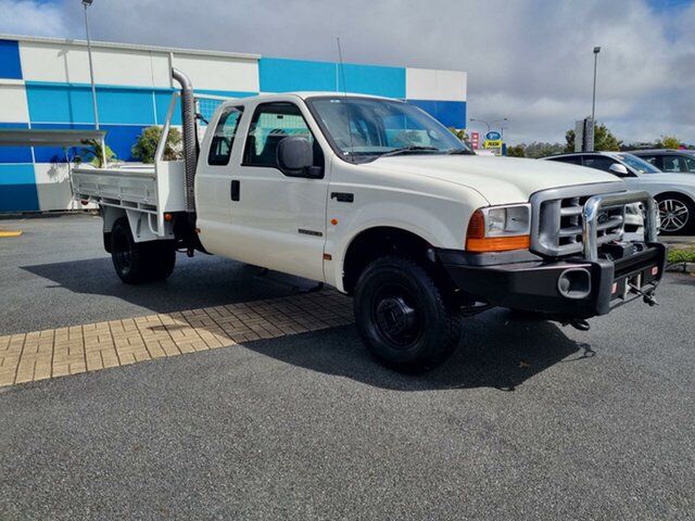 Used Ford F350 XL Super Cab Robina, 2002 Ford F350 XL Super Cab White 4 speed Automatic Cab Chassis