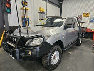 2016 Mazda BT-50 MY16 XT (4x4) Grey 6 Speed Manual Freestyle Cab Chassis.