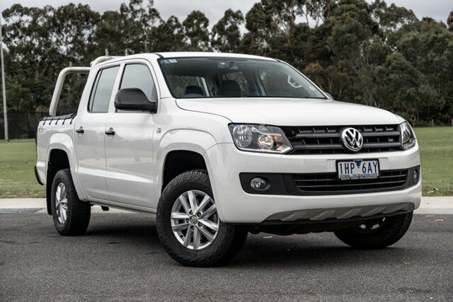 Pre-Owned Volkswagen Amarok 2H MY15 TDI420 Core Edition (4x4) Oakleigh, 2015 Volkswagen Amarok 2H MY15 TDI420 Core Edition (4x4) White 8 Speed Automatic Dual Cab Utility