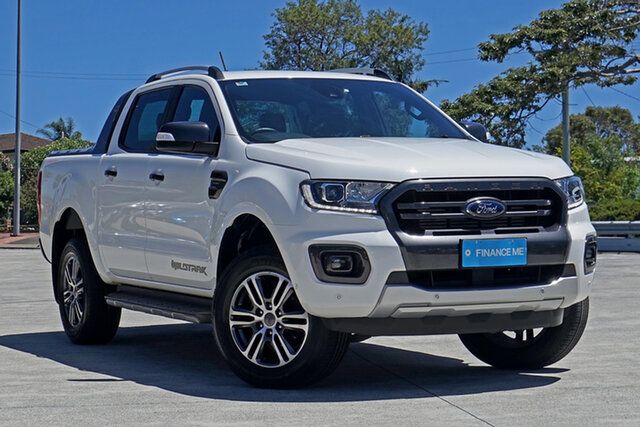 Used Ford Ranger PX MkIII 2021.25MY Wildtrak Capalaba, 2021 Ford Ranger PX MkIII 2021.25MY Wildtrak White 10 Speed Sports Automatic Double Cab Pick Up