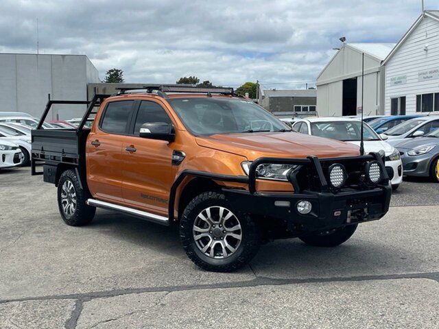 Used Ford Ranger PX MkII 2018.00MY Wildtrak Double Cab Moonah, 2018 Ford Ranger PX MkII 2018.00MY Wildtrak Double Cab Gold 6 Speed Sports Automatic Utility