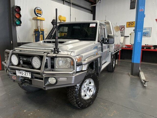 Used Toyota Landcruiser LC70 VDJ79R MY17 GXL (4x4) McGraths Hill, 2016 Toyota Landcruiser LC70 VDJ79R MY17 GXL (4x4) Silver 5 Speed Manual Cab Chassis