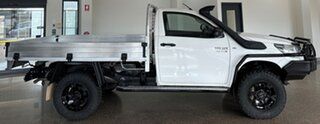 2018 Toyota Hilux GUN126R SR White 6 Speed Sports Automatic Cab Chassis