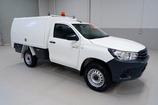 2017 Toyota Hilux GUN125R Workmate White 6 Speed Manual Cab Chassis