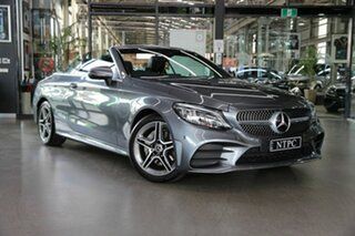 2019 Mercedes-Benz C-Class A205 809MY C200 9G-Tronic Grey 9 Speed Sports Automatic Cabriolet.