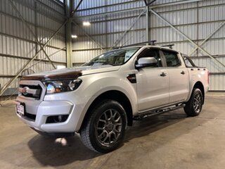 2017 Ford Ranger PX MkII 2018.00MY XLS Double Cab Silver 6 Speed Sports Automatic Utility