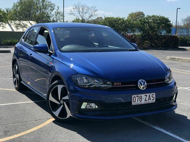 Used Volkswagen Polo AW MY19 GTI DSG Chermside, 2019 Volkswagen Polo AW MY19 GTI DSG Blue 6 Speed Sports Automatic Dual Clutch Hatchback