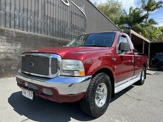2002 Ford F250 XLT 4x2 Red 4 Speed Automatic Utility