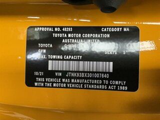 2021 Toyota C-HR ZYX10R GR-S (2WD) Hybrid Yellow Continuous Variable Wagon