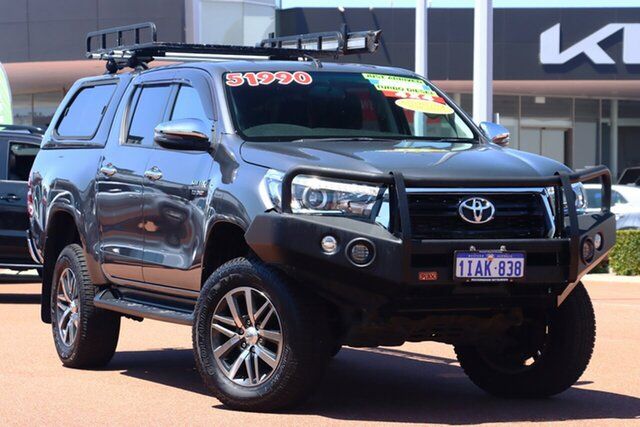 Used Toyota Hilux GUN126R SR5 Double Cab Rockingham, 2018 Toyota Hilux GUN126R SR5 Double Cab Grey 6 Speed Sports Automatic Utility