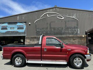 2002 Ford F250 XLT 4x2 Red 4 Speed Automatic Utility.