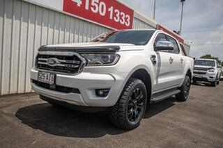 2020 Ford Ranger PX MkIII 2021.25MY XLT Double Cab White 10 Speed Sports Automatic