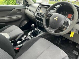 2017 Mitsubishi Triton MQ MY17 GLX Double Cab White 6 Speed Manual Cab Chassis