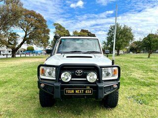 2016 Toyota Landcruiser VDJ79R MY12 Update Workmate (4x4) White 5 Speed Manual Cab Chassis.