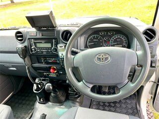 2016 Toyota Landcruiser VDJ79R MY12 Update Workmate (4x4) White 5 Speed Manual Cab Chassis