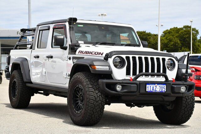 Used Jeep Gladiator JT MY22 Rubicon Pick-up Victoria Park, 2022 Jeep Gladiator JT MY22 Rubicon Pick-up White 8 Speed Automatic Utility
