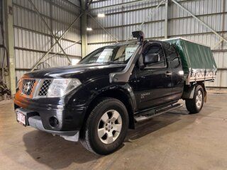 2011 Nissan Navara D40 MY11 RX King Cab Black 5 Speed Automatic Cab Chassis