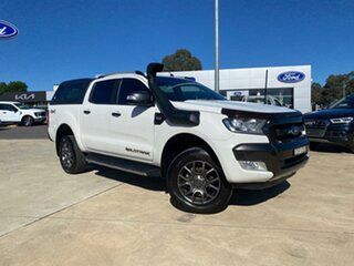 2016 Ford Ranger Wildtrak White Manual Double Cab Pick Up.