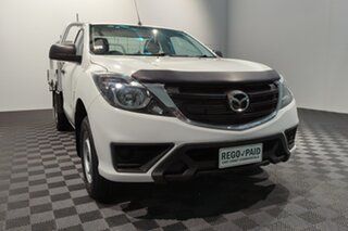 2018 Mazda BT-50 UR0YE1 XT 4x2 White 6 speed Manual Cab Chassis.