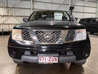 2011 Nissan Navara D40 MY11 RX King Cab Black 5 Speed Automatic Cab Chassis