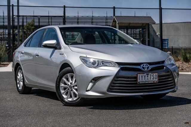 Pre-Owned Toyota Camry AVV50R MY16 Altise Hybrid Oakleigh, 2017 Toyota Camry AVV50R MY16 Altise Hybrid Silver Continuous Variable Sedan