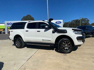 2016 Ford Ranger Wildtrak White Manual Double Cab Pick Up.
