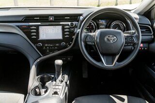 2019 Toyota Camry Hybrid Glacier White Sedan