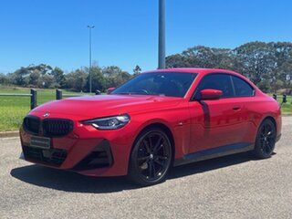 2022 BMW 2 Series G42 220i Steptronic M Sport Melbourne Red 8 Speed Sports Automatic Coupe