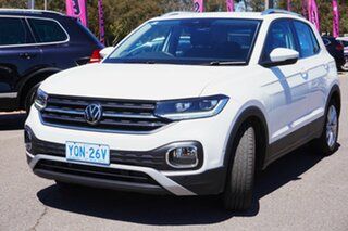 2021 Volkswagen T-Cross C11 MY21 85TSI DSG FWD Style Pure White 7 Speed Sports Automatic Dual Clutch.