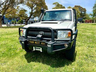 2015 Toyota Landcruiser VDJ79R MY12 Update Workmate (4x4) White 5 Speed Manual Cab Chassis