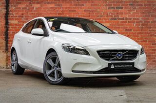 2016 Volvo V40 M Series MY16 T4 Adap Geartronic Luxury White Solid 6 Speed Sports Automatic