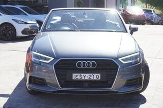 2018 Audi A3 8V MY18 S Tronic Grey 7 Speed Sports Automatic Dual Clutch Cabriolet.
