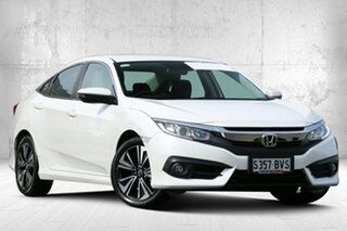 2018 Honda Civic 10th Gen MY18 VTi-L White Orchid 1 Speed Constant Variable Sedan.