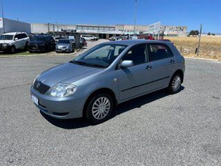 2003 Toyota Corolla ZZE122R Ascent Seca Silver 4 Speed Automatic Hatchback.