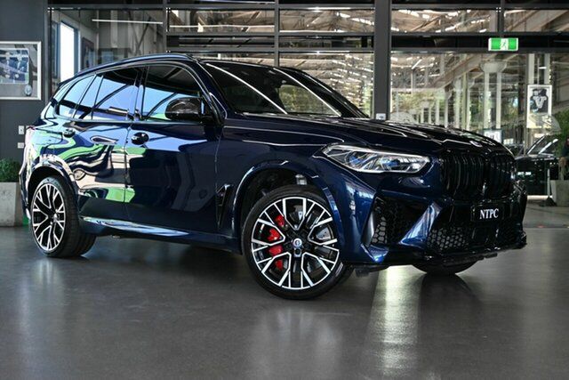 Used BMW X5 M F95 Competition M Steptronic M xDrive North Melbourne, 2022 BMW X5 M F95 Competition M Steptronic M xDrive Blue 8 Speed Sports Automatic Wagon