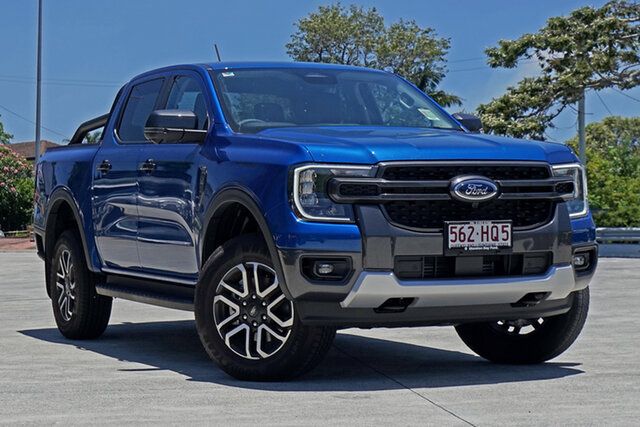 Used Ford Ranger PY 2023.50MY Sport Capalaba, 2023 Ford Ranger PY 2023.50MY Sport Blue Lightning 10 Speed Sports Automatic Double Cab Pick Up