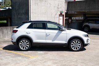 2023 Volkswagen T-ROC D11 MY23 110TSI Style Pure White/black (0qa1) 8 Speed Sports Automatic Wagon.