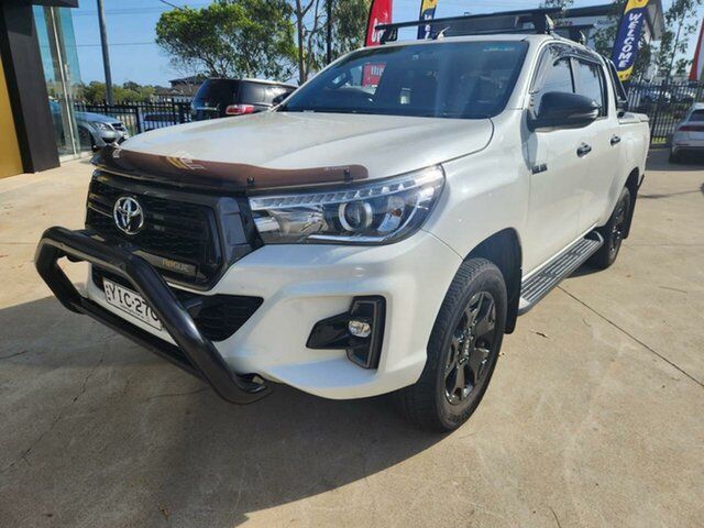 Used Toyota Hilux Rogue Goulburn, 2018 Toyota Hilux Rogue White Sports Automatic Dual Cab Utility
