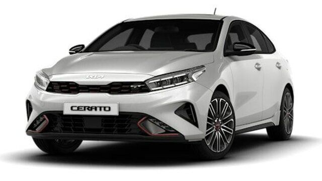 New Kia Cerato BD MY24 GT DCT Cleveland, 2023 Kia Cerato BD MY24 GT DCT Silky Silver 7 Speed Sports Automatic Dual Clutch Hatchback