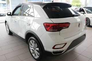 2023 Volkswagen T-ROC D11 MY23 110TSI Style Pure White/Black Roof 8 Speed Sports Automatic Wagon.
