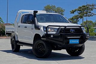 2020 Toyota Hilux GUN126R SR Double Cab White 6 Speed Sports Automatic Cab Chassis