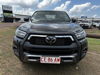 2022 Toyota Hilux GUN126R Rogue Double Cab Black 6 Speed Sports Automatic Utility.