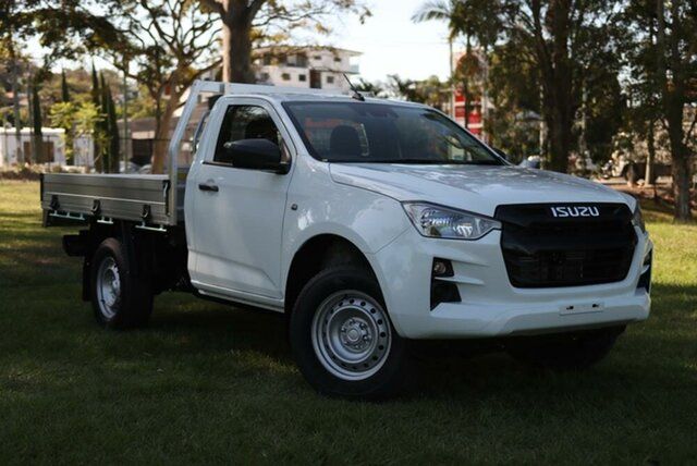 New Isuzu D-MAX RG MY23 SX 4x2 High Ride Mount Gravatt, 2023 Isuzu D-MAX RG MY23 SX 4x2 High Ride Mineral White 6 Speed Manual Cab Chassis