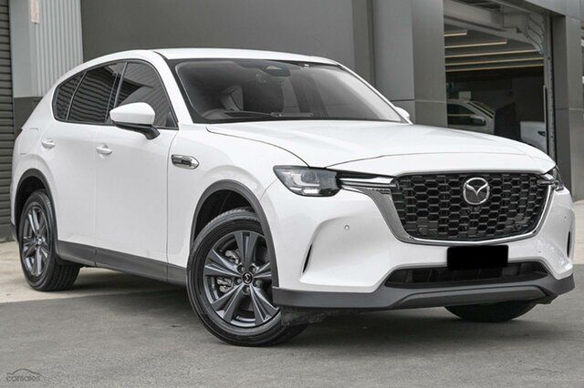 New Mazda CX-60 KH0HB P50e Skyactiv-Drive i-ACTIV AWD Evolve Narre Warren, 2023 Mazda CX-60 KH0HB P50e Skyactiv-Drive i-ACTIV AWD Evolve White 8 Speed