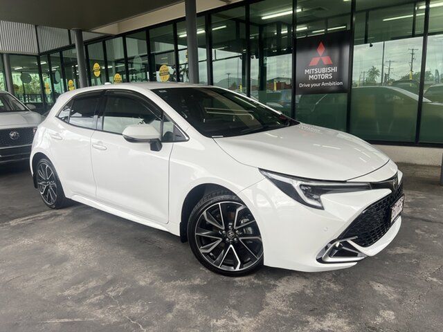 Used Toyota Corolla Mzea12R ZR Cairns, 2023 Toyota Corolla Mzea12R ZR White 10 Speed Constant Variable Hatchback