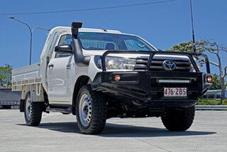 2019 Toyota Hilux GUN126R SR White 6 Speed Sports Automatic Cab Chassis