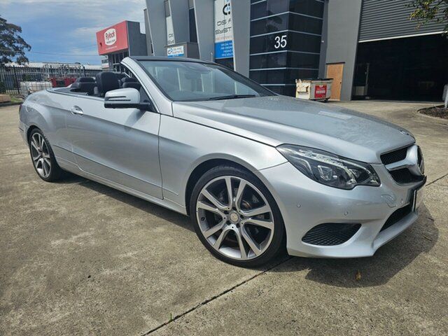 Used Mercedes-Benz E-Class A207 806MY E250 7G-Tronic + Seaford, 2015 Mercedes-Benz E-Class A207 806MY E250 7G-Tronic + Silver 7 Speed Sports Automatic Cabriolet