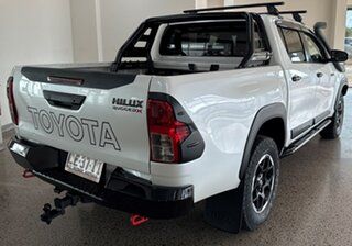 2019 Toyota Hilux GUN126R Rugged X Double Cab White 6 Speed Sports Automatic Utility.