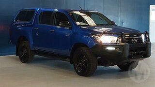 2019 Toyota Hilux GUN126R MY19 Upgrade SR (4x4) Blue 6 Speed Automatic Double Cab Pick Up.