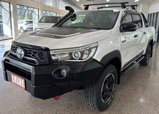 2019 Toyota Hilux GUN126R Rugged X Double Cab White 6 Speed Sports Automatic Utility